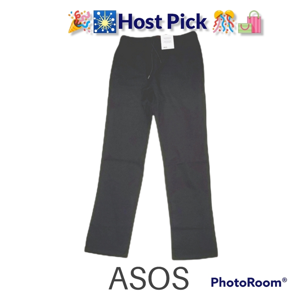 NWT Asos Black Drawstring Pants